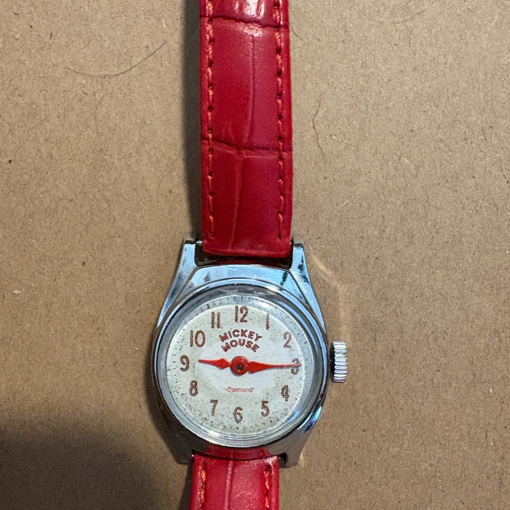 Timex Red and Silver Watch